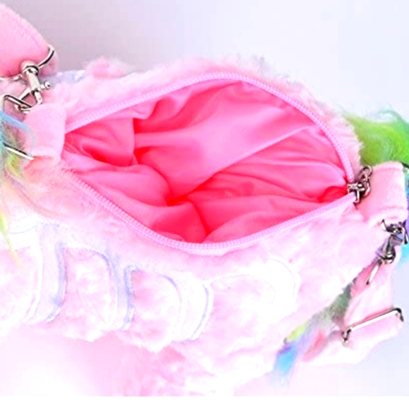 🐰UNISKELTON 🐰Plush Purse (Pink & White) - Picture 6 of 14